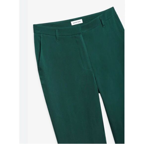Anine Bing Classic Pants Emerald Green - Picture 10 of 13